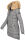 Navahoo Damen Winter Jacke Steppjacke warm gefüttert B374 Grau Größe L - Gr. 40