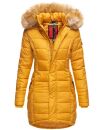 Navahoo Damen Winter Jacke Steppjacke warm gefüttert B374 Gelb Größe L - Gr. 40