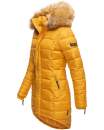 Navahoo Damen Winter Jacke Steppjacke warm gefüttert B374 Gelb Größe S - Gr. 36