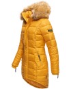 Navahoo Damen Winter Jacke Steppjacke warm gefüttert B374 Gelb Größe XL - Gr. 42