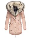 Navahoo 2in1 Damen Winter Jacke Parka warm mit Kunstfell B365 Rosa Größe L - Gr. 40