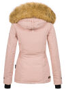 Navahoo warme Damen Winter Jacke mit Kunstfell B392 Rosa Größe XS - Gr. 34