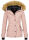 Navahoo warme Damen Winter Jacke mit Kunstfell B392 Rosa Größe XS - Gr. 34