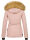 Navahoo warme Damen Winter Jacke mit Kunstfell B392 Rosa Größe XL - Gr. 42