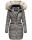 Navahoo Paula Damen Winter Jacke Mantel Parka warm gefütterte Winterjacke B383 Grau Größe S - Gr. 36