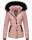 Marikoo warme Damen Winter Jacke Steppjacke B391 Rosa Größe XS - Gr. 34