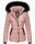 Marikoo warme Damen Winter Jacke Steppjacke B391 Rosa Größe XS - Gr. 34