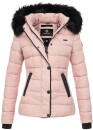 Marikoo warme Damen Winter Jacke Steppjacke B391 Rosa...