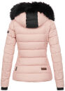 Marikoo warme Damen Winter Jacke Steppjacke B391 Rosa Größe S - Gr. 36