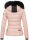 Marikoo warme Damen Winter Jacke Steppjacke B391 Rosa Größe L - Gr. 40