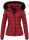 Marikoo warme Damen Winter Jacke Steppjacke B391 Rot Größe S - Gr. 36
