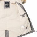 Navahoo warme Damen Winter Jacke mit Teddyfell B399 Grau Größe XS - Gr. 34