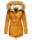 Navahoo warme Damen Winter Jacke mit Teddyfell B399 Gelb Größe XS - Gr. 34
