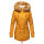 Navahoo warme Damen Winter Jacke mit Teddyfell B399 Gelb Größe XS - Gr. 34