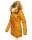 Navahoo warme Damen Winter Jacke mit Teddyfell B399 Gelb Größe M - Gr. 38
