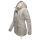 Marikoo Manolya Damen Winter Jacke Parka mit Teddyfell B376 Grau Größe XS - Gr. 34