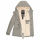 Marikoo Manolya Damen Winter Jacke Parka mit Teddyfell B376 Grau Größe S - Gr. 36