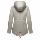 Marikoo Manolya Damen Winter Jacke Parka mit Teddyfell B376 Grau Größe L - Gr. 40