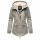 Marikoo Manolya Damen Winter Jacke Parka mit Teddyfell B376 Grau Größe XXL - Gr. 44