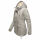 Marikoo Manolya Damen Winter Jacke Parka mit Teddyfell B376 Grau Größe XXL - Gr. 44