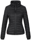 Marikoo Samtpfote leichte Damen Steppjacke B600 Schwarz Größe XS - Gr. 34