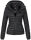 Marikoo Samtpfote leichte Damen Steppjacke B600 Schwarz Größe XS - Gr. 34