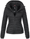 Marikoo Samtpfote leichte Damen Steppjacke B600 Schwarz...