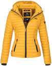 Marikoo Samtpfote leichte Damen Steppjacke B600 Gelb...