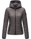 Marikoo Samtpfote leichte Damen Steppjacke B600 Grau Größe XS - Gr. 34