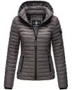 Marikoo Samtpfote leichte Damen Steppjacke B600 Grau...