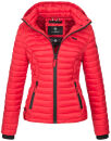 Marikoo Samtpfote leichte Damen Steppjacke B600 Rot...