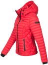 Marikoo Samtpfote leichte Damen Steppjacke B600 Rot Größe XS - Gr. 34