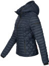 Marikoo Samtpfote leichte Damen Steppjacke B600 Blau Größe XS - Gr. 34