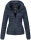 Marikoo Samtpfote leichte Damen Steppjacke B600 Blau Größe XXL - Gr. 44