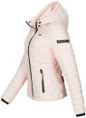 Marikoo Samtpfote leichte Damen Steppjacke B600 Rosa Größe XS - Gr. 34