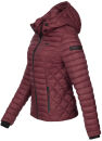 Marikoo Samtpfote leichte Damen Steppjacke B600 Bordeaux Größe XS - Gr. 34