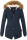 Marikoo Akira warme Damen Winter Jacke mit Kapuze B601 Navy Größe S - Gr. 36