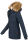 Marikoo Akira warme Damen Winter Jacke mit Kapuze B601 Navy Größe S - Gr. 36