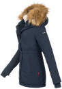 Marikoo Akira warme Damen Winter Jacke mit Kapuze B601 Navy Größe XL - Gr. 42