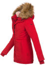 Marikoo Akira warme Damen Winter Jacke mit Kapuze B601 Rot Größe XS - Gr. 34