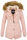 Marikoo Akira warme Damen Winter Jacke mit Kapuze B601 Rosa Größe XS - Gr. 34