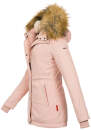 Marikoo Akira warme Damen Winter Jacke mit Kapuze B601 Rosa Größe S - Gr. 36