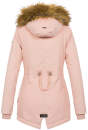 Marikoo Akira warme Damen Winter Jacke mit Kapuze B601 Rosa Größe S - Gr. 36