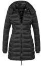 Marikoo Abendsternchen Damen Winter Jacke gesteppt B603 Schwarz Größe XS - Gr. 34