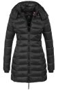 Marikoo Abendsternchen Damen Winter Jacke gesteppt B603 Schwarz-Größe XS - Gr. 34