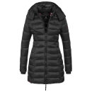Marikoo Abendsternchen Damen Winter Jacke gesteppt B603 Schwarz-Größe XS - Gr. 34
