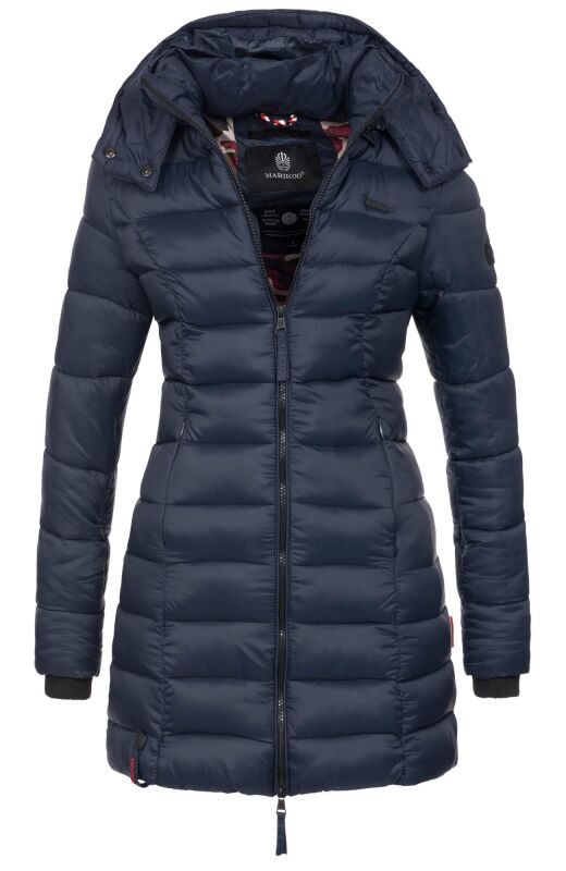 Marikoo Abendsternchen Damen Winter Jacke gesteppt B603 Navy Größe M - Gr. 38