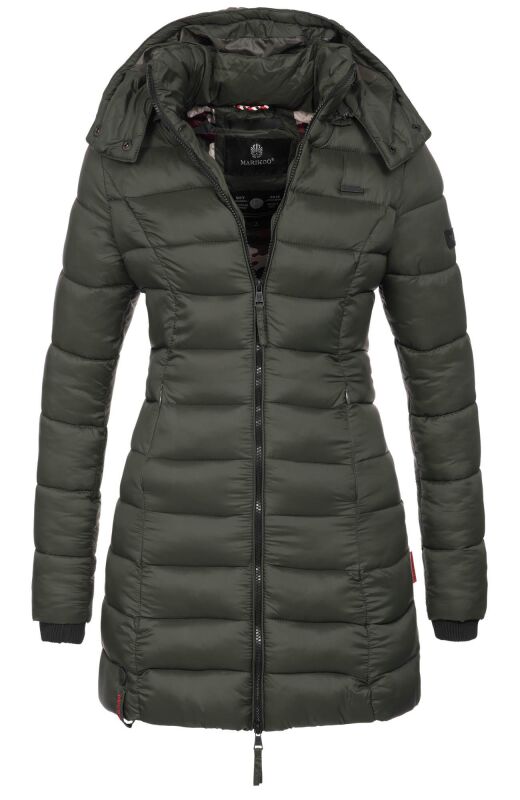 Marikoo Abendsternchen Damen Winter Jacke gesteppt B603 Grün Größe M - Gr. 38