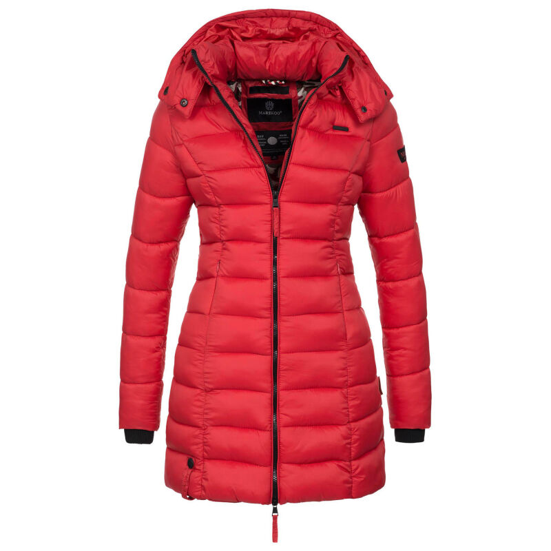 Marikoo Abendsternchen Damen Winter Jacke gesteppt B603 Rot-Größe S - Gr. 36