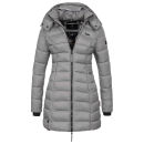 Marikoo Abendsternchen Damen Winter Jacke gesteppt B603 Grau-Größe L - Gr. 40